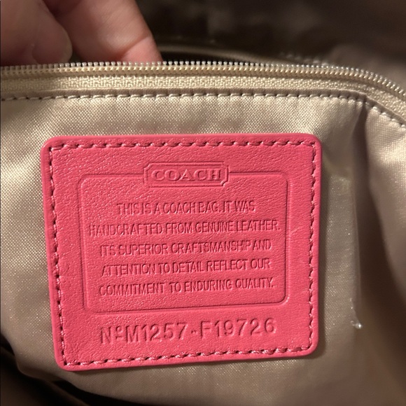 Coach Park Leather Duffle pink Shoulder Bag - Picture 6 of 13